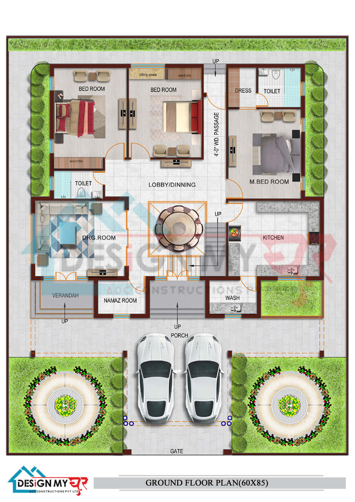 The House Designers: THD-7565 Builder-Ready Blueprints to Build a Tiny  Contemporary House Plan with Basement Foundation (5 Printed Sets) -  Walmart.com