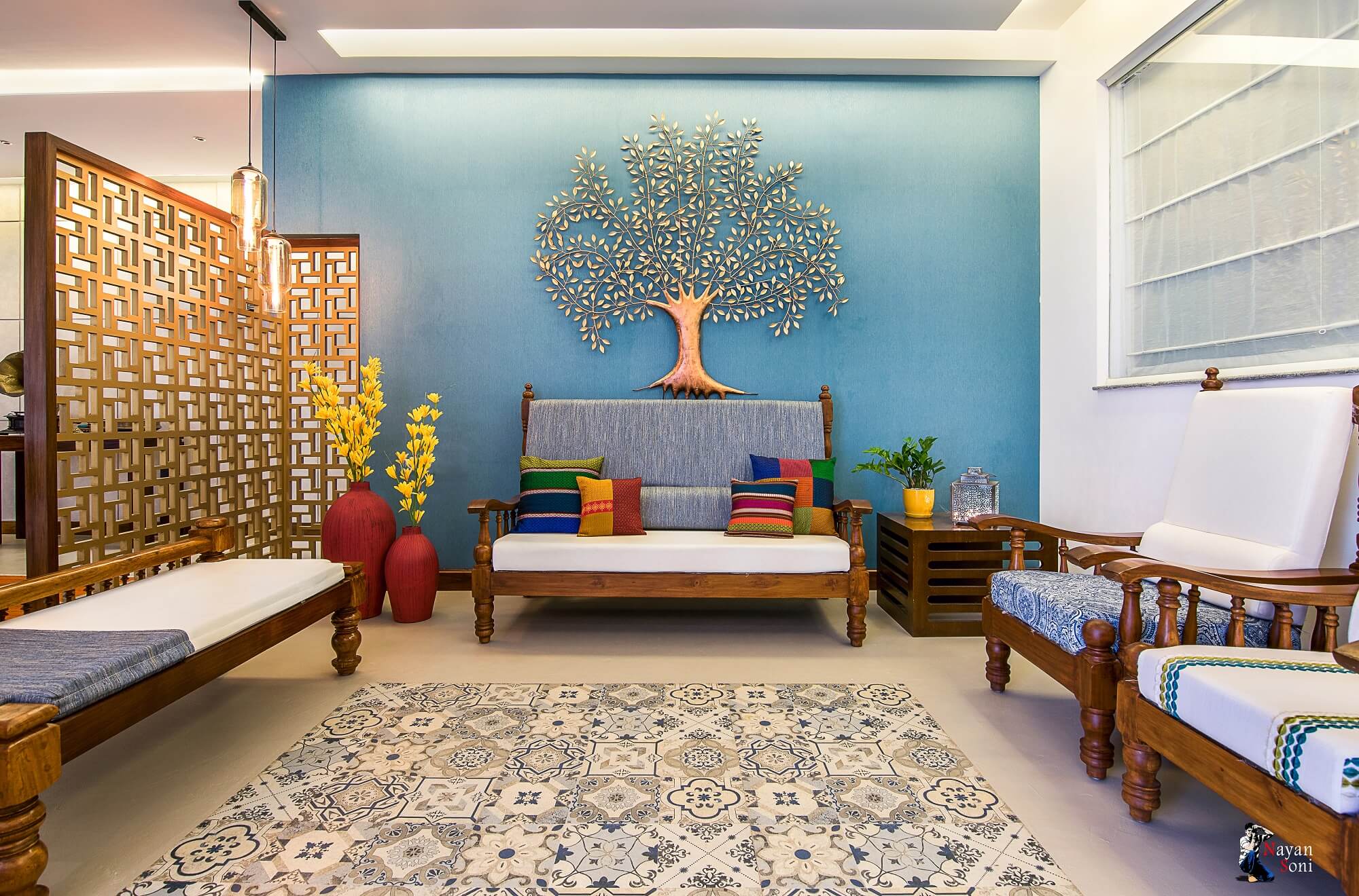 Living Room Designs Indian Style For