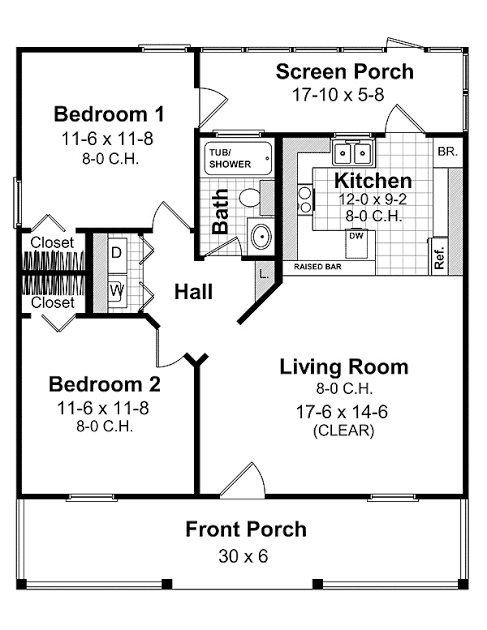 House plans with 800 sq ft